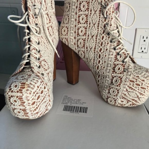 Jeffrey Campbell Shoes - Jeffrey Campbell Crochet Lita Booties